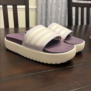 Adidas Adilette Platform Slides Sandals Shoes IF3421 new Women’s Size 11
